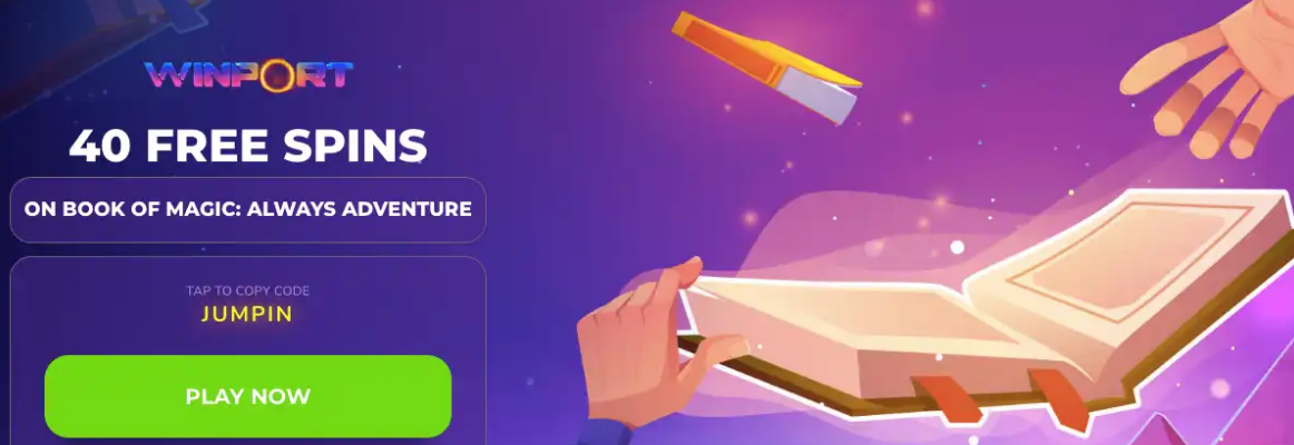 WinPort casino $50 free spins